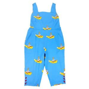 NWT Sarsparilly Beneath The Waves Jumpsuit Yellow Submarine Beatles Novelty 4X